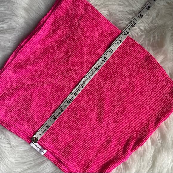 Good American Hot Pink Textured Mini Skirt NWT - Picture 3 of 3
